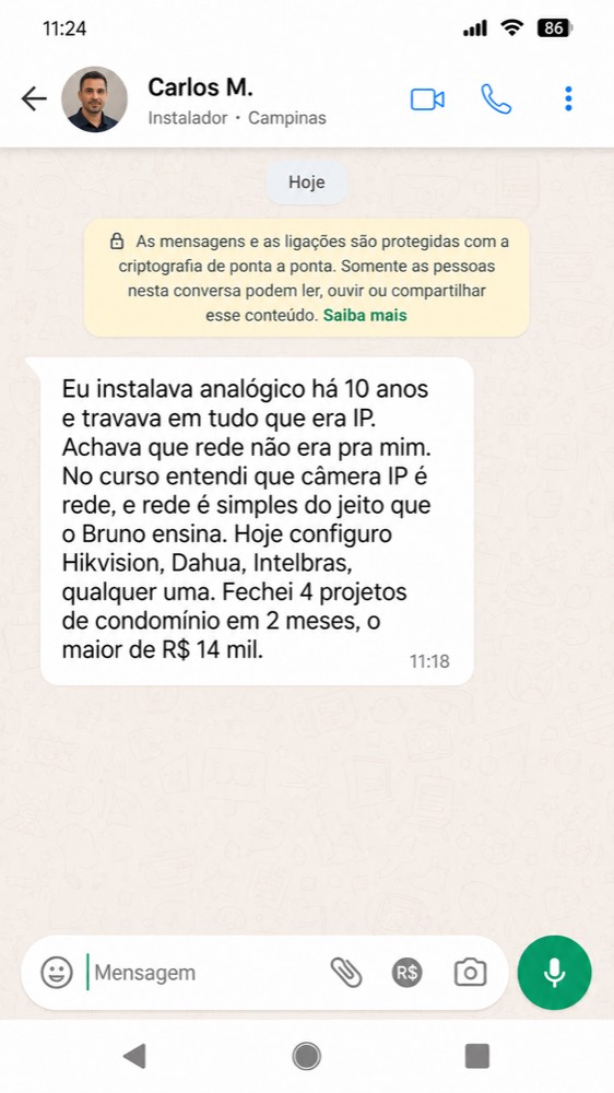 Depoimento de aluno, Carlos M.