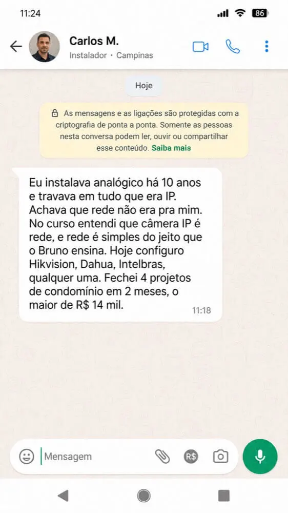 Depoimento de aluno, Carlos M.
