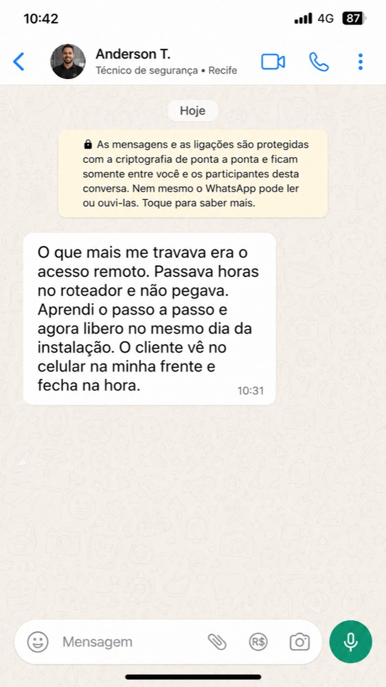 Depoimento de aluno, Anderson T.